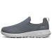 Skechers GO WALK Ma Cushioning Anti-Slip And Wear-Resistant Low-Top Casual Shoes Men's Charcoal Gray 41