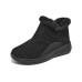 Skechers ON THE GO STELLAR Warm Anti-Slip And Wear-Resistant Short Snow Boots Women's All Black Черный, 35