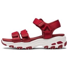 Skechers DLites Retro Panda Red Sandals Women's 40