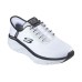 Skechers Cushioning Breathable Low Top Training Running Shoes Men's White Black Черно-белый, 39