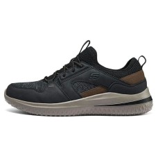 Skechers Delson 3.0 Cushioning Wear-Resistant Low-Top Casual Shoes Men's Black Gray Color Черный, 41