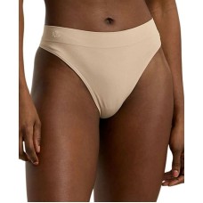 Women's Seamless Stretch Jersey Thong Underwear 4L0010 Light Truffle, XS