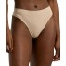 Women's Seamless Stretch Jersey Thong Underwear 4L0010 Light Truffle, XS