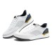 Skechers Durable Breathable Low-Top Casual Shoes Men's White Blue White blue, 42