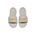 Skechers Slip-Resistant Slide Slippers Men's Light Gray Taupe/Orange, 39.5
