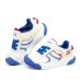 Skechers Kids Anti-Kick Breathable Low-Top Toddler Shoes White Blue Infant And Toddler Белый, 22
