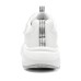 Skechers Slip Resistant Cushioning Abrasion Resistant Breathable Kids Lifestyle Shoes White Gray Teenagers 27.5