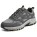 Skechers Hillcrest Low-Top Casual Shoes Men's Gray Black Серо-черный, 41