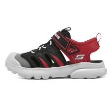 Skechers Wear-resistant And Lightweight Children's Sandals Black Red Kids' Красно-черный, 30