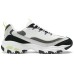 Skechers Durable Breathable Low-Top Casual Shoes Men's White Green Black Black, Green, Blue, 42