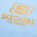 Skechers Sports Alliance Series T-Shirt Unisex Sky Blue Cerulean Sky Blue/Cerulean/0147, XS
