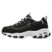Skechers D'LITES Sparkling Rain Anti-Slip Wear-Resistant Low-Top Chunky Sneakers Women's Black White 35