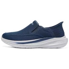 Skechers Delson 3.0 Breathable Support Lightweight Height Increasing Low-Top Casual Shoes Men's Blue Синий, 41.5