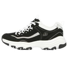 Skechers D'Lites 'Black White' Women's 35.5