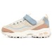 Skechers Anti Slip Wear Resistant Low Top Casual Shoes Natural/Light Blue Teenagers 30