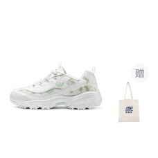 Skechers Flower Sea Bear Cushioning Breathable Low-Top Chunky Sneakers Women's Kikyo Green Lisianthus Green, 37