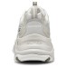 Skechers DLITES Anti-Slip Wear-Resistant Low-Top Casual Shoes Men's Gray Серый Белый, 43