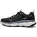 Skechers OUTDOOR MENS Slip Resistant, Breathable, Lightweight Low Top Casual Running Shoes Men's Black White Черно-белый, 45.5