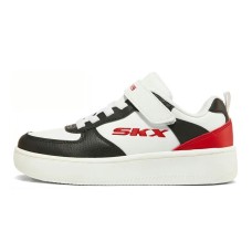 Skechers Sport Court 92 Low-Top Kids' Skateboarding Shoes Black Red Teenagers 32