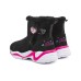 Skechers Girls Cushioning, Wear Resistant Ankle Length Kids' Boots Black Pink Red Teenagers Black/Pink, 36