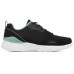 Skechers SKECH-AIR Running Shoes Women's Low-Top Black/Mint Green 35
