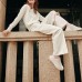 Skechers Knitted Sweatpants Women's Marshmallow White/0074 Marshmallow white 0074, L