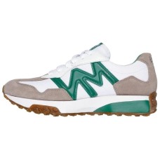 Skechers MARK NASON Anti Slip Wear Resistant Low Top Casual Running Shoes Women's White Green