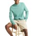 Men's Slub Linen Crewneck Sweater Голубой, S