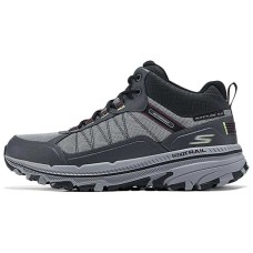 Skechers Go Run Trail Anti-Slip Wear-Resistant Mid-Top Casual Shoes Men's Gray Black Серый черный, 43