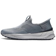 Skechers Slip Ins Slip-Resistant Breathable Low-Top Casual Shoes Men's Gray Серый, 45