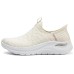 Skechers ARCH FIT 2.0 Hands Free Slip Ins Abrasion Resistant Breathable Low Top Casual Shoes Women's Ivory Бежевый, 36