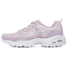 Skechers D'LITES 1.0 Anti-Slip And Wear-Resistant Breathable Low-Top Chunky Sneakers Women's Lavender 35