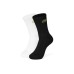 Skechers Mid Calf Socks Unisex 2 Pack 2 Pack (White+Carbon Black), S