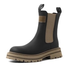 Kemeilian Short Chelsea Boots 4.5cm Women's Черный, 36, Fleece-Lined