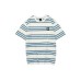 Skechers T Shirt Unisex White Base Blue Mixed Stripes White Base Blue Mixed Stripes/045T, XS