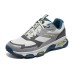 Skechers Cushioning, Wear Resistant Low Top Casual Shoes Men's Gray White Серый Белый, 43