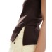 Stradivarius tailored vest top in brown Коричневый, L - US 8