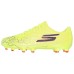 Skechers FG Rubber Long Studs Anti Slip Wear Resistant Soccer Shoes Unisex Yellow Black Yellow Black, 42