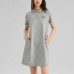 Skechers Short-Sleeved Dresses Women's Medium Heather Gray Medium Heather Gray 004F, XL