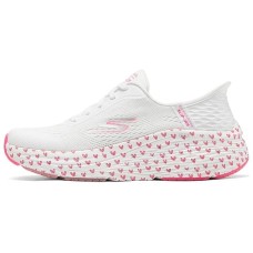 Skechers WOMEN'S GO Series Anti-Slip Wear-Resistant Low-Top Running Shoes Women's White Pink Белый Розовый, 36
