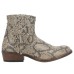 Dingo Clementine Snake Print Round Toe Studded Booties Womens Beige Casual Boots 8.5