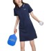 Skechers Short Sleeved Dress Women's Marine Collegiate Blue Academy Navy/02MZ, S