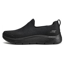 Skechers Go Walk Fle Cushioned Wear-Resistant Breathable Rebound Low-Top Casual Shoes Men's Black Черный, 42.5