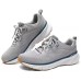 Skechers Sport Anti-Slip Wear-Resistant Breathable Supportive Rebound Low-Top Casual Shoes Men's Gray gray/turquoise, 39.5
