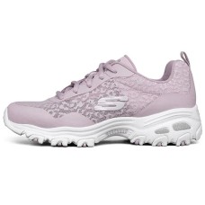 Skechers D'LITES 1.0 Cushioning Breathable Low-Top Chunky Sneakers Women's Lavender 35