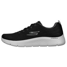 Skechers Go Walk Flex Lace Up 'Black Grey' 39.5