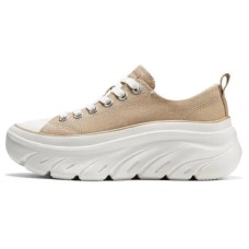 Skechers Street Anti-Slip And Wear-Resistant Height Increasing Low-Top Skateboard Shoes Women's Beige Бежевый, 38