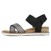 Skechers Desert Kiss Cross Strap Casual Sandal 'Brown Black' Women's 35