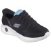 Skechers Slip Ins Anti-Slip Wear-Resistant Low-Top Casual Shoes Women's Black White черный/многоцветный, 36