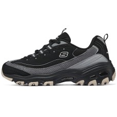 Skechers D'LITES 1.0 Anti-Slip Wear-Resistant Lightweight Breathable Low-Top Chunky Sneakers Women's Black Черный, 37